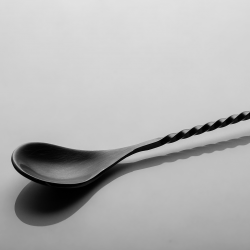 Łyżka barmańska, czarna matowa PVD, 28 cm – Basic Bar