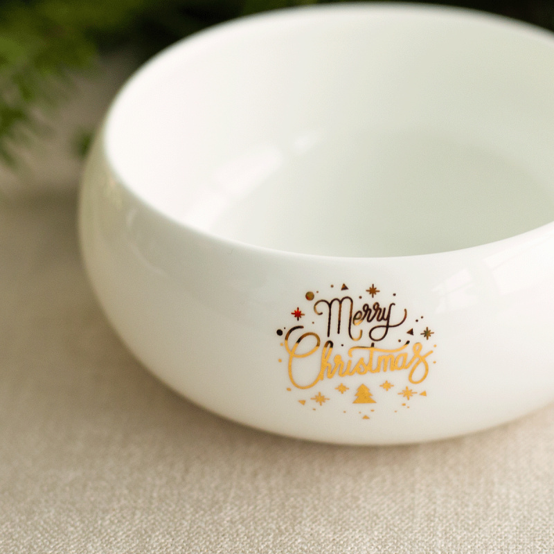 Miseczka na płatki śniadaniowe 10 cm - Premium Platinum Line Merry Christmas