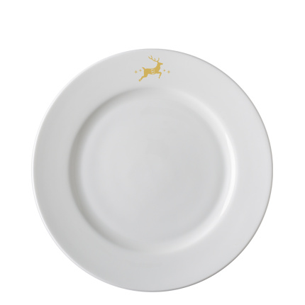 Płytki talerz do serwowania 28 cm - Premium Platinum Line Merry Christmas