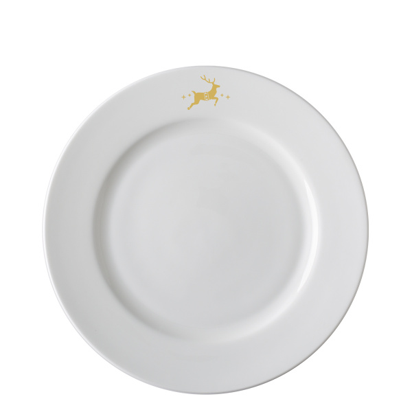Płytki talerz do serwowania 28 cm - Premium Platinum Line Merry Christmas