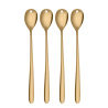 Łyżeczki do latte z serduszkiem złote 4 szt. zestaw — Love Cutlery