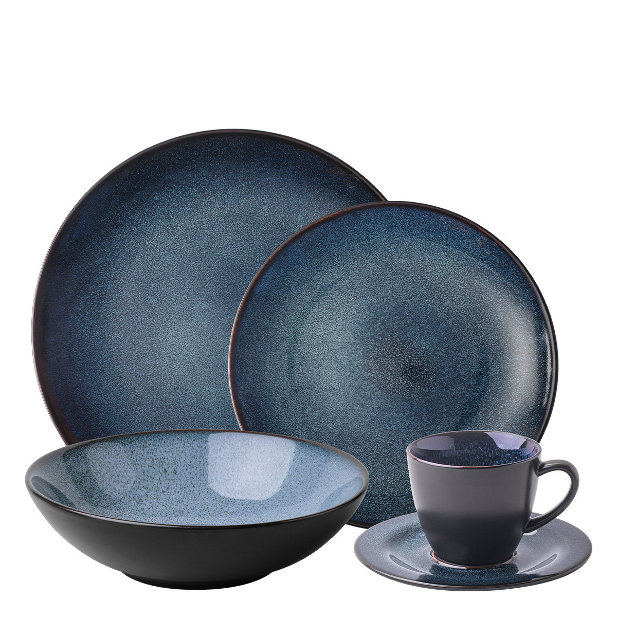 Zestaw porcelanowy 20 el. - Gaya Atelier Night Sky Lunasol