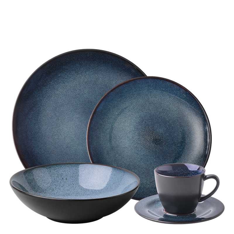 Zestaw porcelanowy 20 el. - Gaya Atelier Night Sky Lunasol