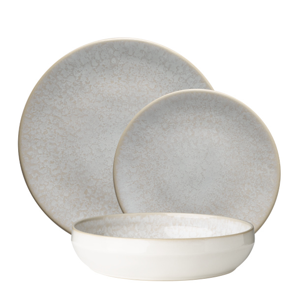 Zestaw talerzy ceramicznych 18 el. - Gaya Elements Lumina North