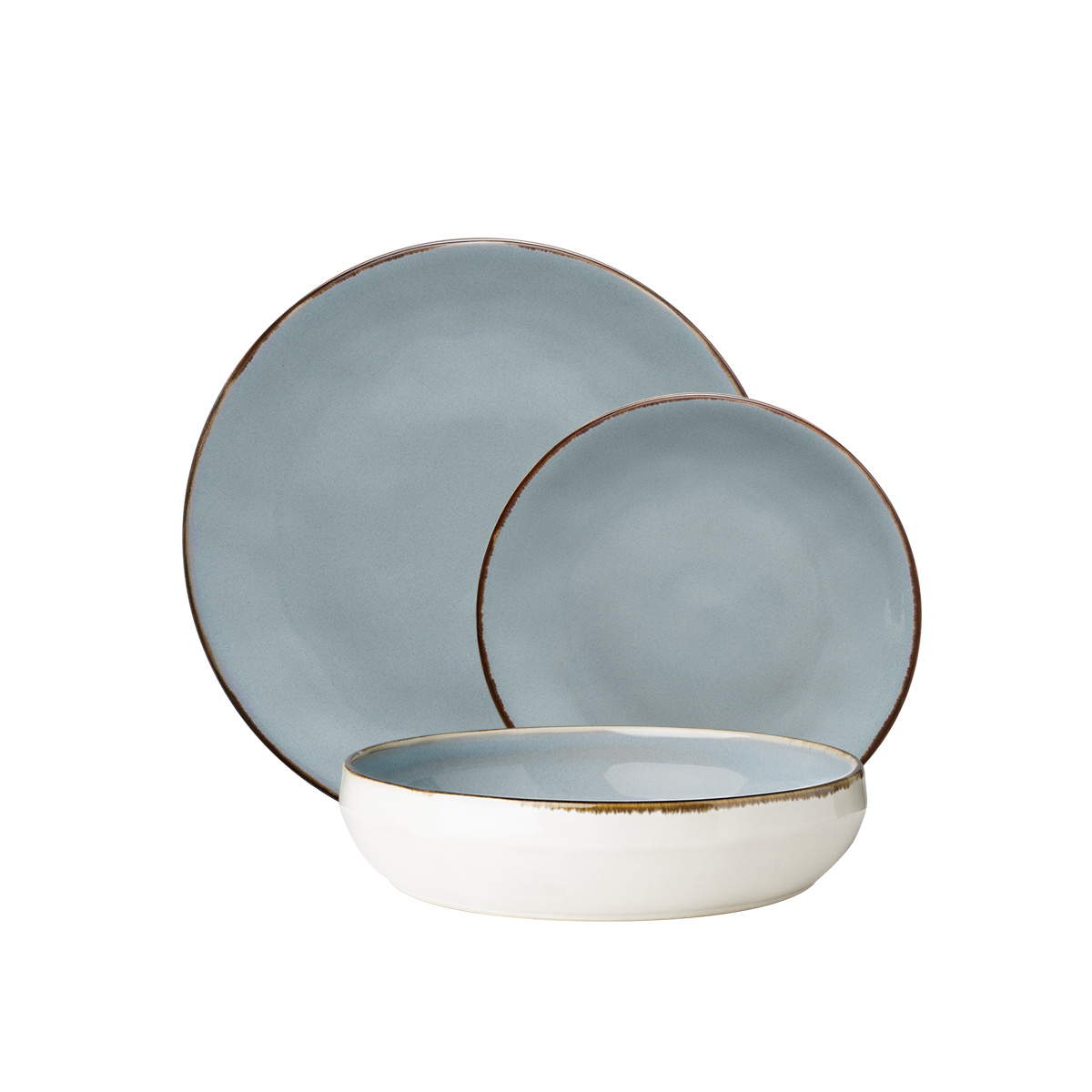 Zestaw talerzy ceramicznych 18 el. - Gaya Elements Day North