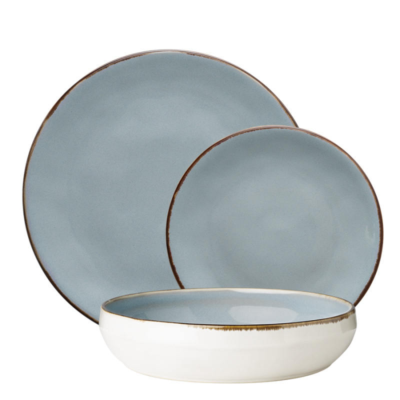 Zestaw talerzy ceramicznych 18 el. - Gaya Elements Day North