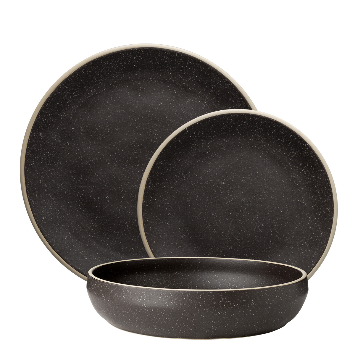 Zestaw talerzy ceramicznych 18 el. - Gaya Elements Terra North