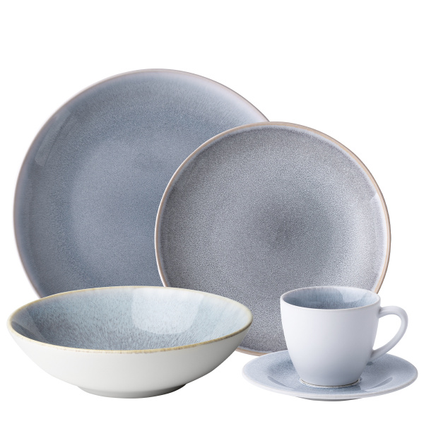 Zestaw porcelanowy 20 el. – Gaya Atelier Glacial Ice Lunasol