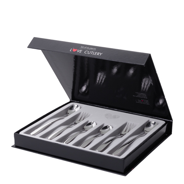 Zestaw prezentowy z serduszkiem 6 szt. - Love Cutlery