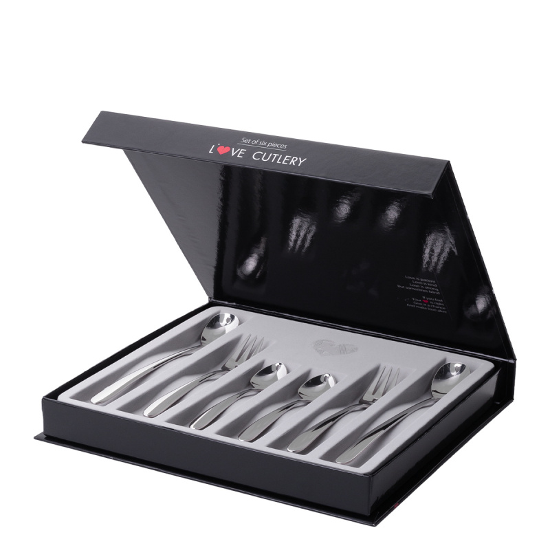 Zestaw prezentowy z serduszkiem 6 szt. - Love Cutlery