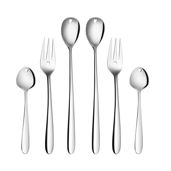 Zestaw prezentowy z serduszkiem 6 szt. - Love Cutlery