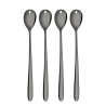 Łyżeczki do latte z serduszkiem szary 4 szt. zestaw — Love Cutlery