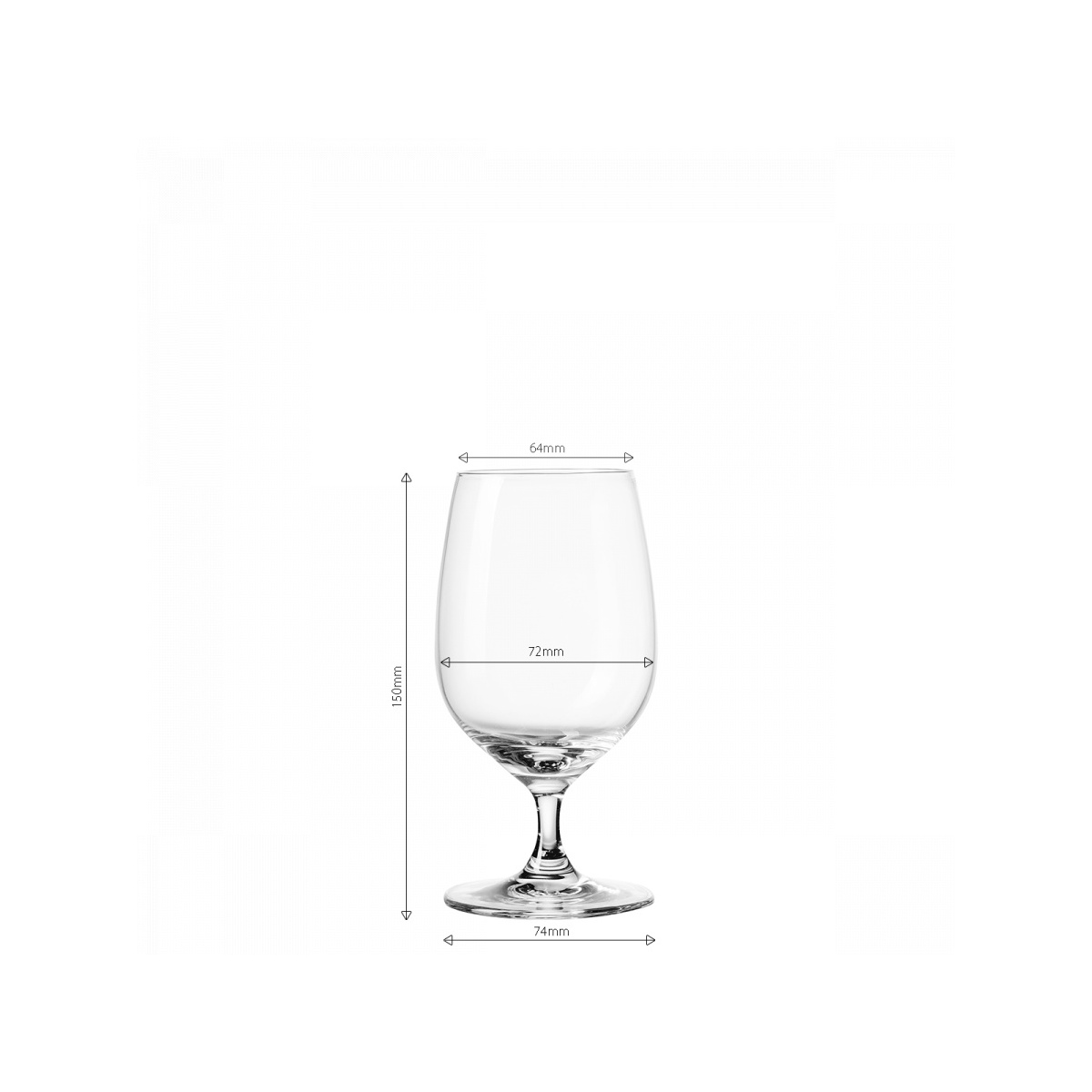 Kieliszki na nóżce 310 ml zestaw 4 szt. - Univers Glas Lunasol META Glass