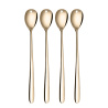 Łyżeczki do latte z serduszkiem champagne 4 szt. zestaw — Love Cutlery