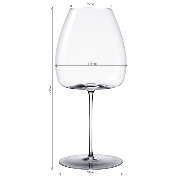 Kieliszki do czerwonego wina 765 ml zestaw 2 szt. – Green Wave Platinum Line Lunasol II