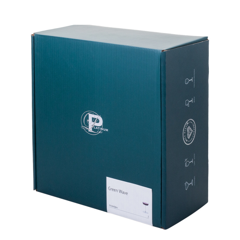 Kieliszki do czerwonego wina 530 ml zestaw 2 szt. – Green Wave Platinum Line Lunasol II