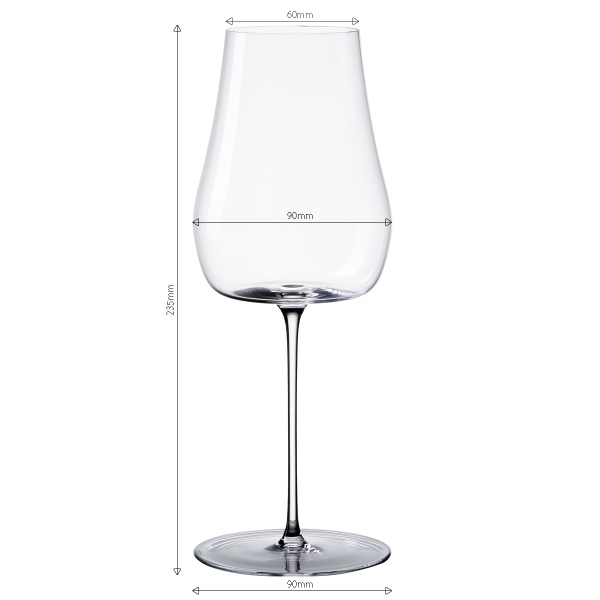Kieliszki do białego wina 400 ml zestaw 2 szt. – Green Wave Platinum Line Lunasol II