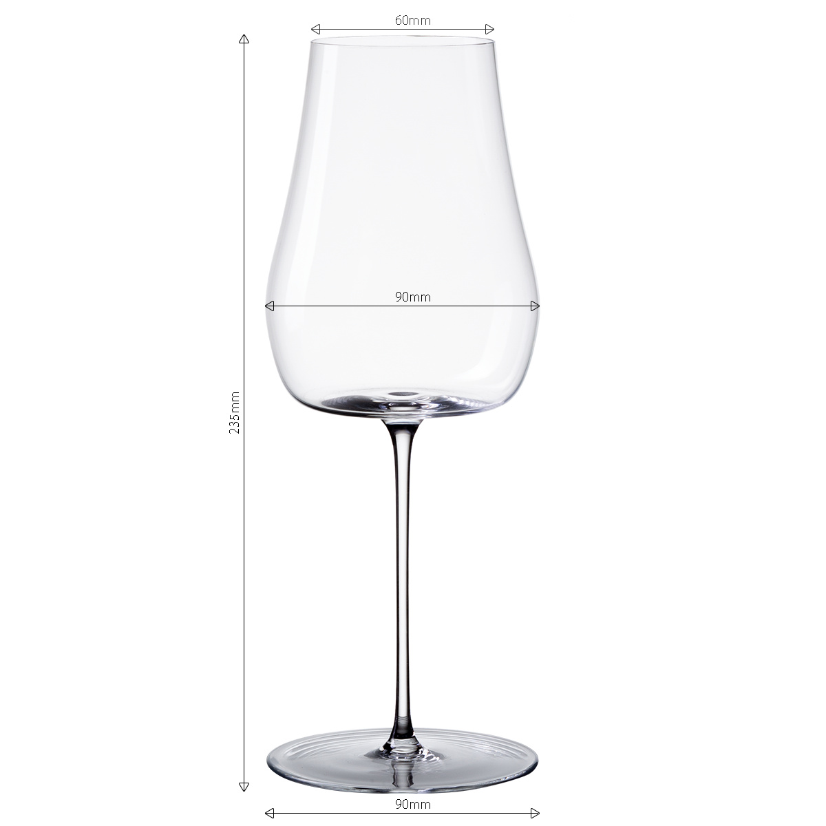 Kieliszki do białego wina 400 ml zestaw 2 szt. – Green Wave Platinum Line Lunasol II