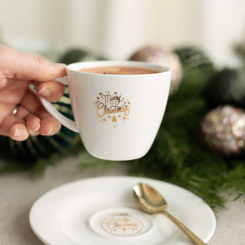 Filiżanka do kawy 250 ml - Premium Platinum Line Merry Christmas