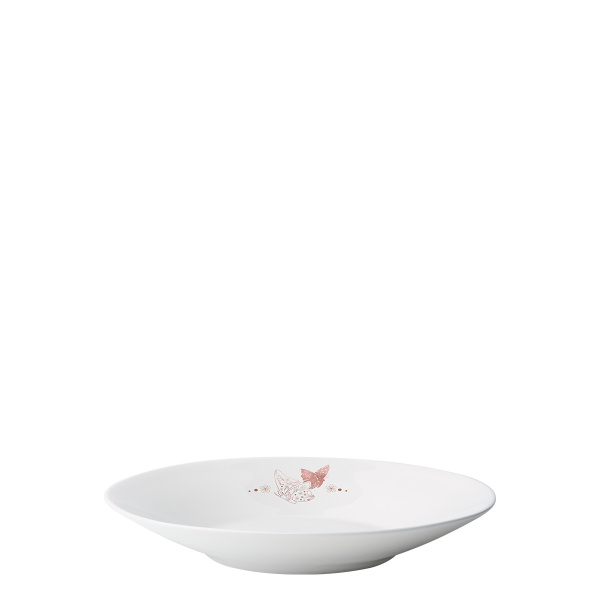 Talerz głęboki Butterfly 22 cm | Premium Platinum Easter