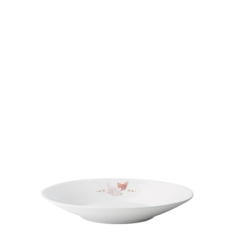 Talerz głęboki Butterfly 22 cm | Premium Platinum Easter