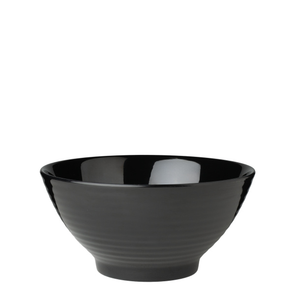 Miska czarna 20 cm melamina | Elements Flow