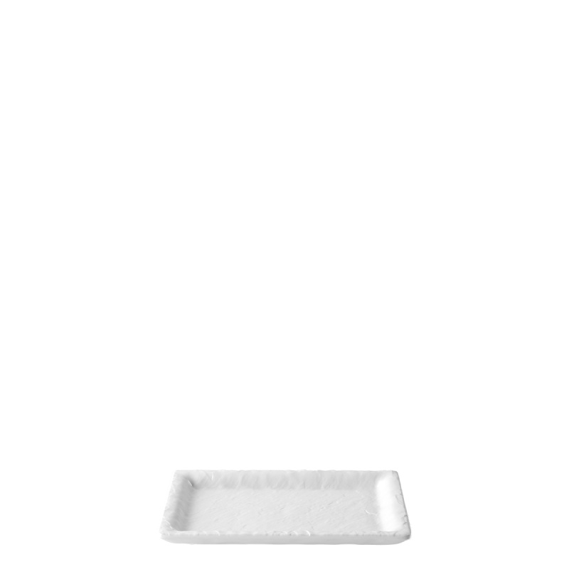 Taca biała mała 16,8×9,8 cm | Elements Flow