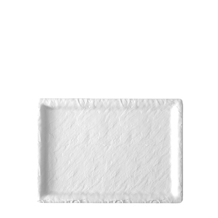 Taca biała duża 24,4×17,5 cm | Elements Flow