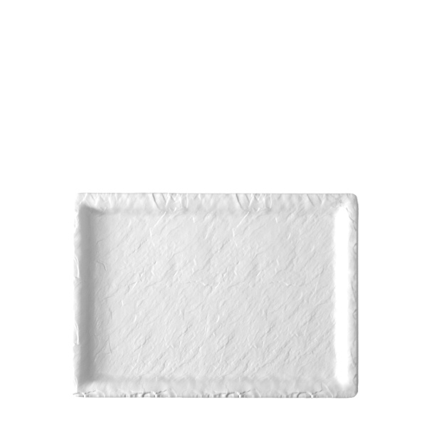 Taca biała duża 24,4×17,5 cm | Elements Flow