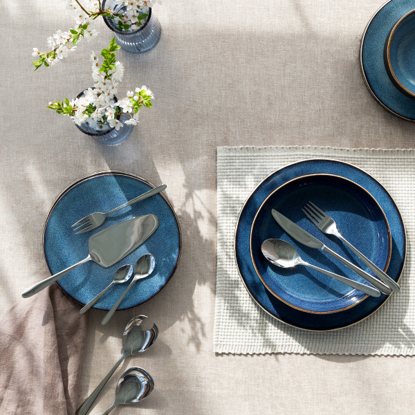 Zestaw talerzy ceramicznych 18 el. – Gaya Elements Night Terra