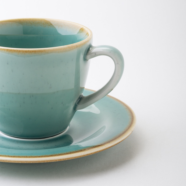 Zestaw porcelanowy 30 el. – Sand turkusowy – Gaya