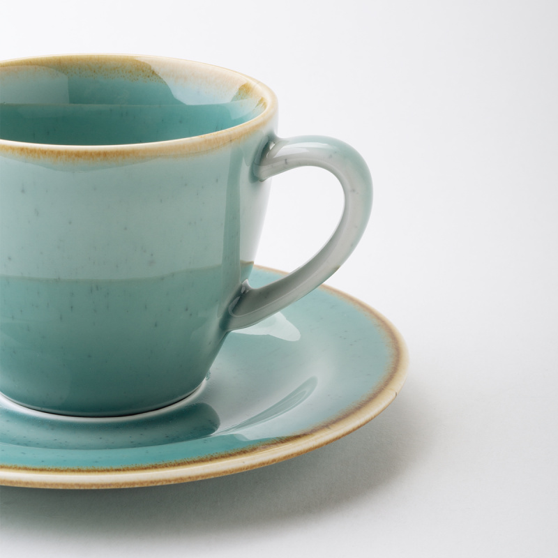 Zestaw porcelanowy 30 el. – Sand turkusowy – Gaya