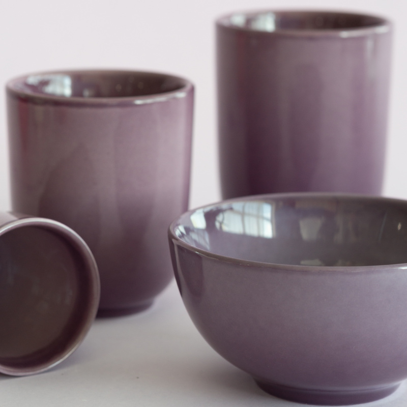Filiżanka bez ucha 220 ml | Gaya Solatelier Aubergine