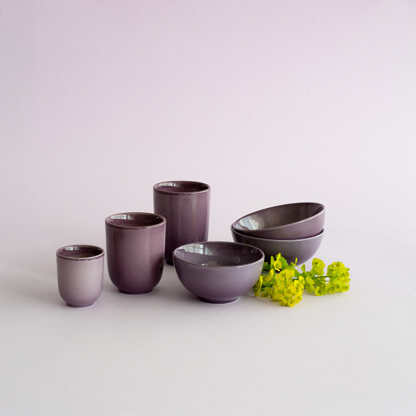 Filiżanka bez ucha 220 ml | Gaya Solatelier Aubergine