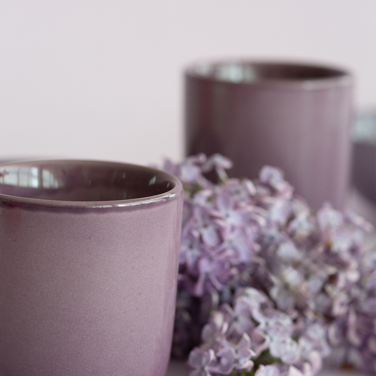 Filiżanka bez ucha 220 ml | Gaya Solatelier Aubergine
