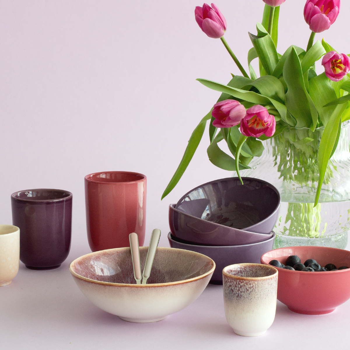 Miska ø 12,5 cm | Gaya Solatelier Aubergine