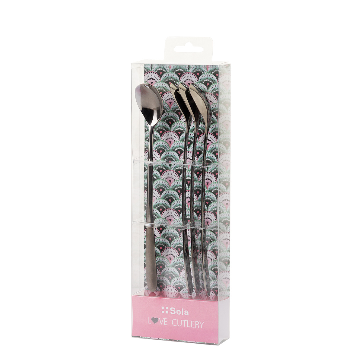 Łyżeczki latte z serduszkiem szare zestaw 4 szt. – Love Cutlery