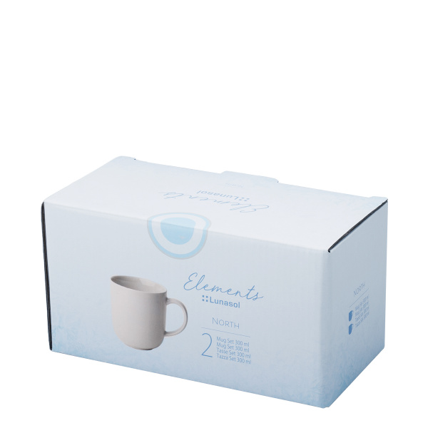 Filiżanka do kawy, 300 ml, zestaw 2-częściowy, Elements North