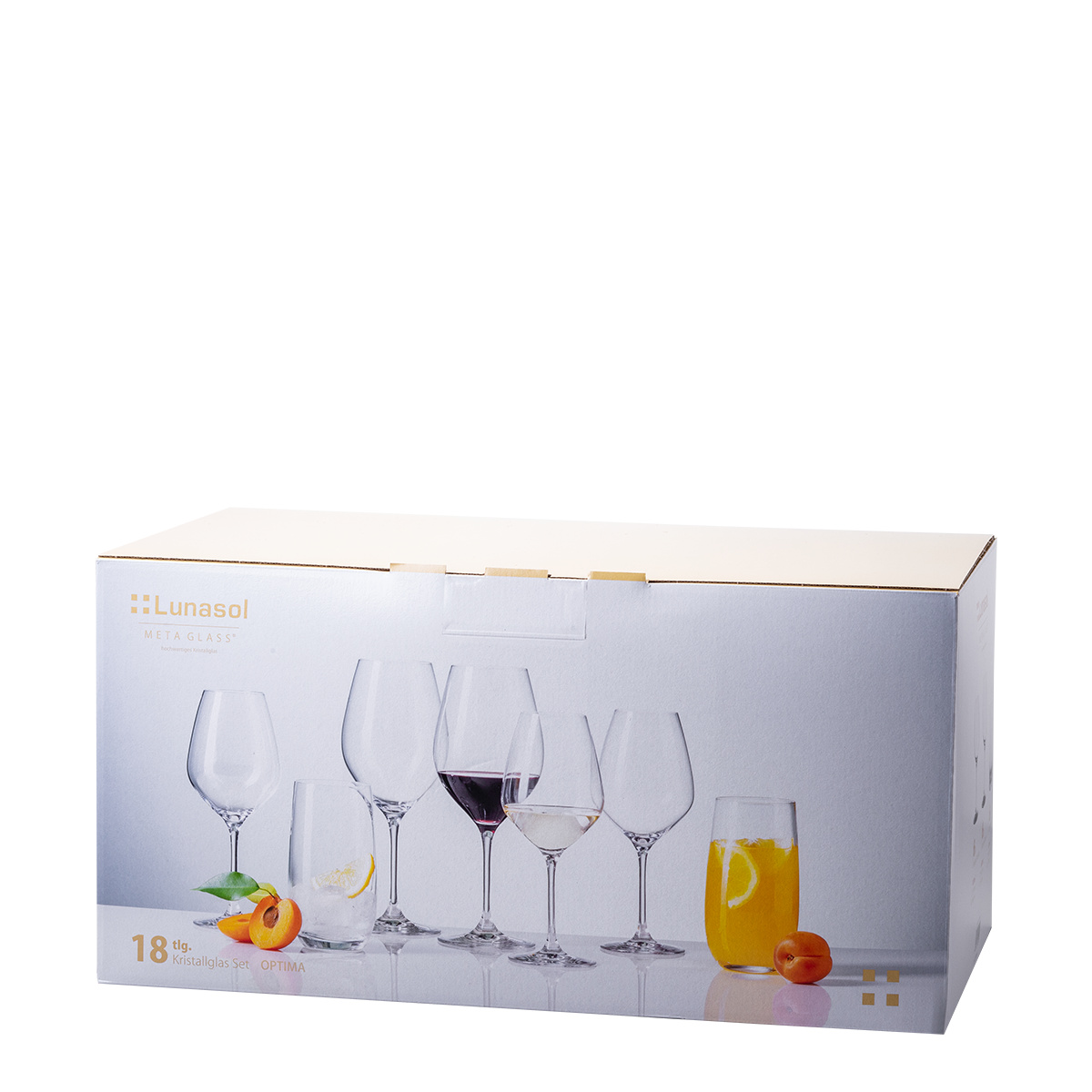 Zestaw startowy szklanek do domu 18 szt. – Optima Glas Lunasol