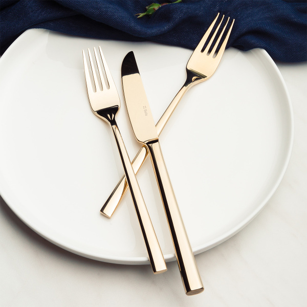 Zestaw sztućców 16 szt. – Living PVD Champagne błyszczący