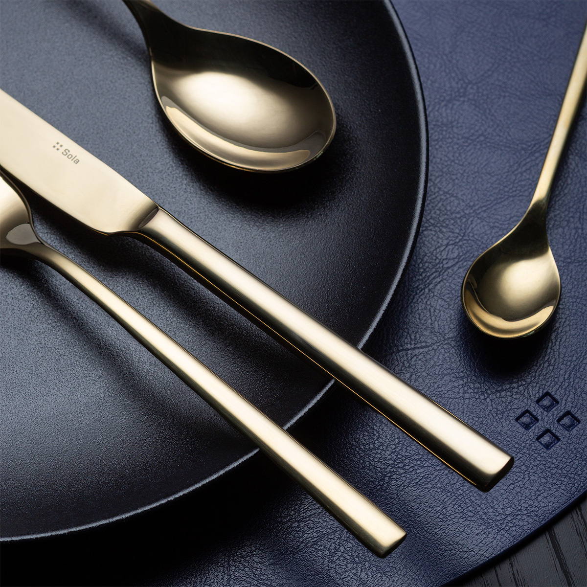 Zestaw sztućców 16 szt. – Living PVD Champagne błyszczący