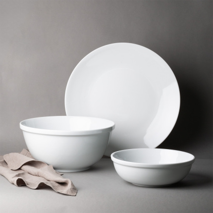 Biała miska porcelanowa 25,5 cm - Hotel Inn