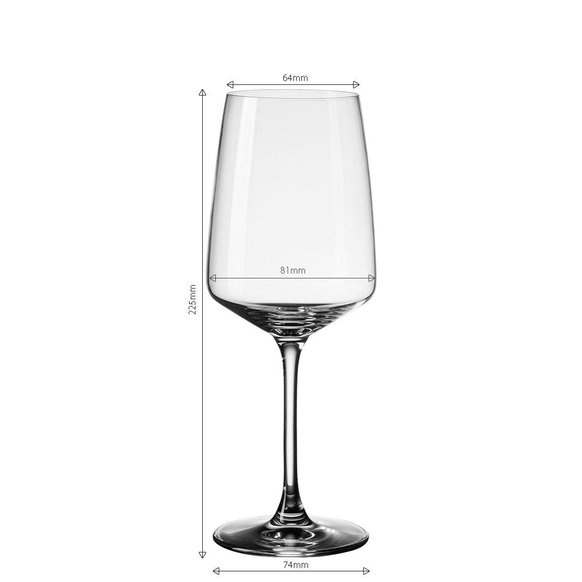 Kieliszki do białego wina 400 ml zestaw 4 szt. - Century Glas Lunasol