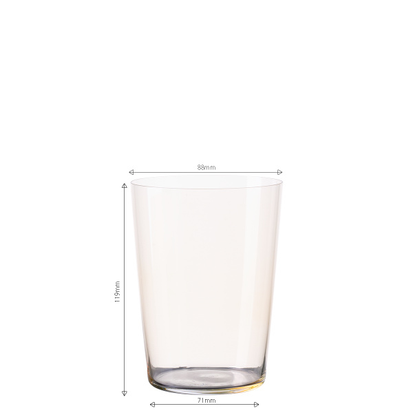 Szklanki Tumbler beżowe 515 ml zestaw 6 szt. – 21st Century Glas Lunasol META Glass