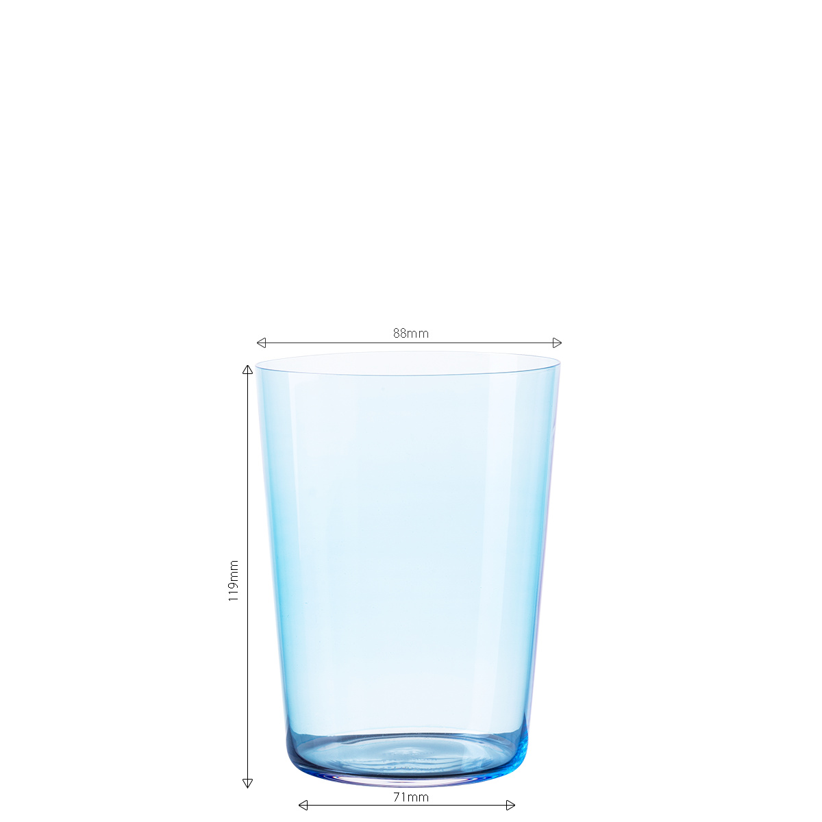 Szklanki Tumbler niebieskie 515 ml zestaw 6 szt. – 21st Century Glas Lunasol META Glass