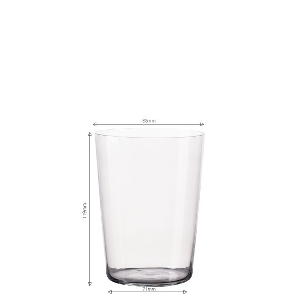 Szklanki Tumbler szare 515 ml zestaw 6 szt. – 21st Century Glas Lunasol META Glass