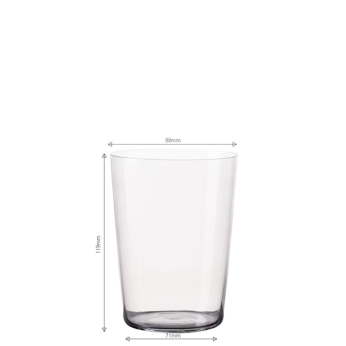 Szklanki Tumbler szare 515 ml zestaw 6 szt. – 21st Century Glas Lunasol META Glass