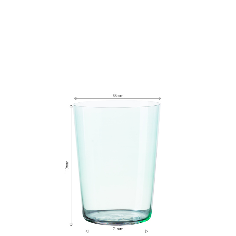 Szklanki Tumbler zielone 515 ml zestaw 6 szt. – 21st Century Glas Lunasol META Glass