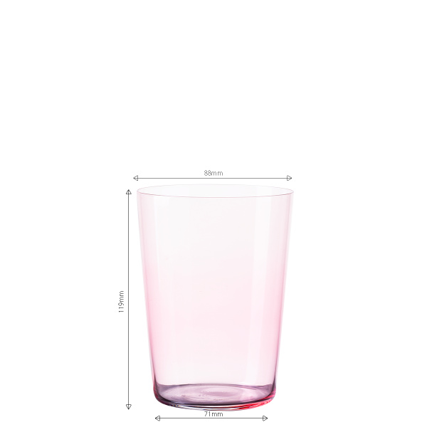 Szklanki Tumbler czerwone 515 ml zestaw 6 szt. – 21st Century Glas Lunasol META Glass