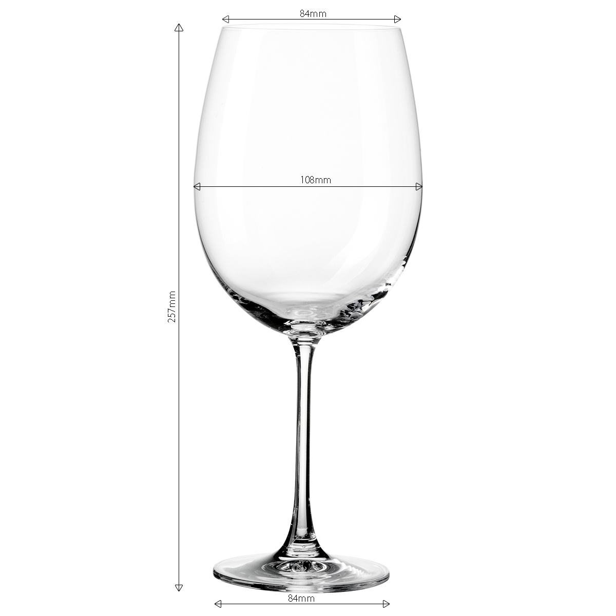 Kieliszki do czerwonego wina 850 ml zestaw 4 szt. - Benu Glas Lunasol META Glas
